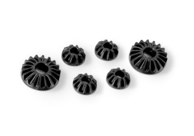 XRay XR304932 Graphite gear diff bevel & satellite gears (2+4) - low - XB2 (304932)