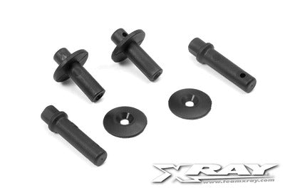 XRay XR361320 Body mount, battery mount - v2 & wing shim (2) - XB2 (361320)