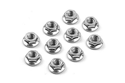 XRay XR960240 Nut m4 with serrated flange  (10) - XB2 (960240)