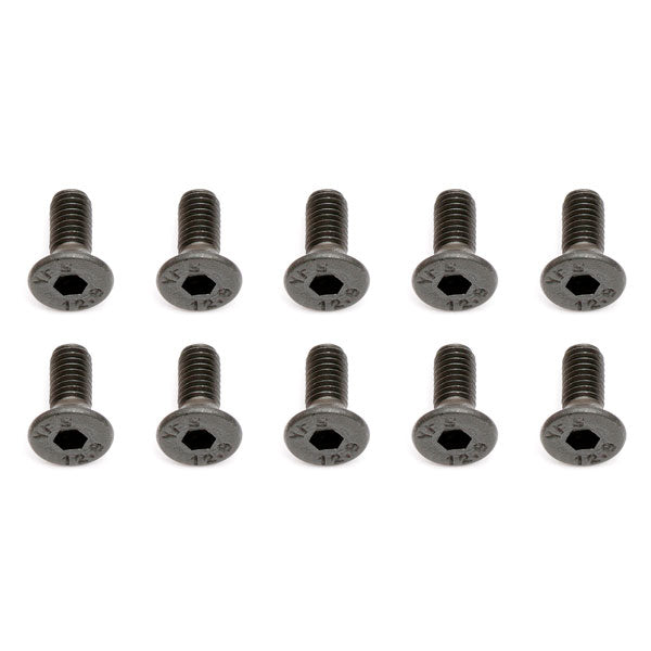 Team Associated AS25201 M3 X 8mm Flat Head Hex Screw (10)