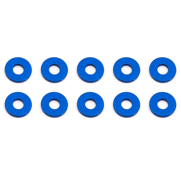 Team Associated AS31385 Bulkhead Washers 7.8 x 1.0mm Blue Aluminium (10)