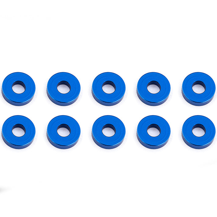 Team Associated AS31386 Bulkhead Washers 7.8 x 2.0mm Blue Aluminium (10)