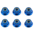Team Associated AS31551 FT M4 Locknut Blue Aluminium Flanged