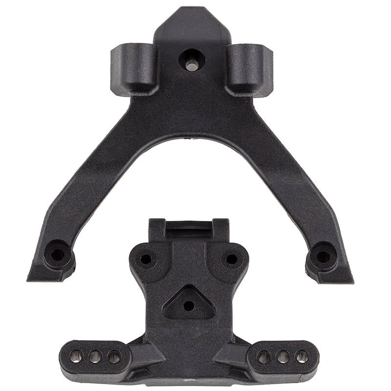 Team Associated AS92404 FT Top Plate & Ballstud Mount, Carbon