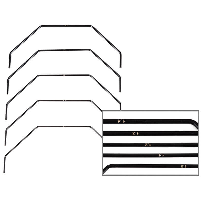 Team Associated AS92459 Front Anti-Roll Bar Set - RC10B7, B7.1 (92459)