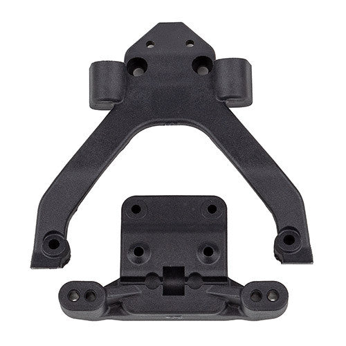 Team Associated AS92587 FT Top Plate & Ballstud Mount, Carbon