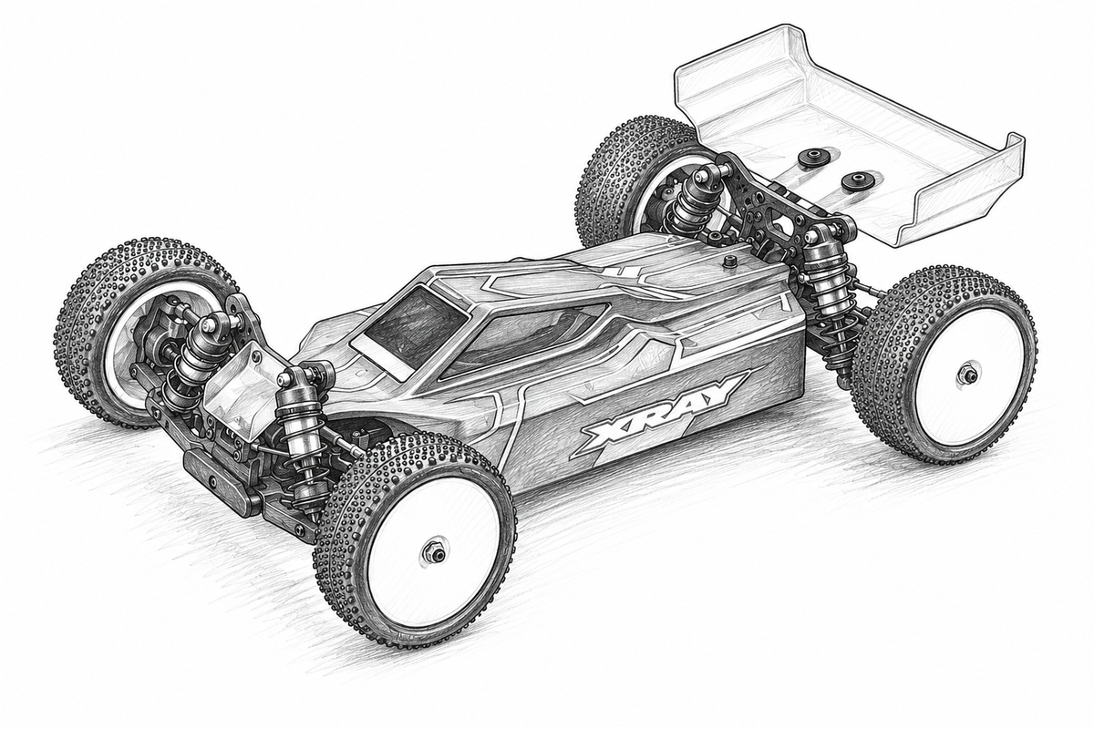 XRay XR360019 Xray xb4c'26 - 4wd 1/10 electric off-road car - carpet edition - XB4 (360019)