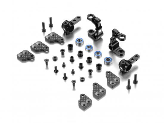 XRay XR320904 Alu steering blocks & c-hubs with backstop - set - (320904)