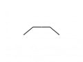 XRay XR322491 Xb2 anti-roll bar front for bridge upper deck - 1.1 mm - (322491)