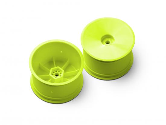 XRay XR329913-Y 2wd/4wd rear wheel aerodisk with 12mm hex ifmar - yellow - hard (2) - XB2 XB4 (329913-Y)