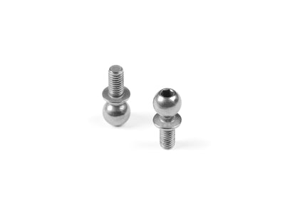 XRay XR362656 Hard steel ball end 5.4mm with thread 6mm - nickel coated (2) - XB2 (362656)