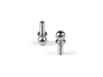 XRay XR362658 Hard steel ball end 5.4mm with thread 8mm - nickel coated (2) - XB2 (362658)
