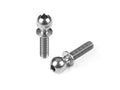 XRay XR362660 Hard steel ball end 5.4mm with thread 10mm - nickel coated (2) - XB2 (362660)