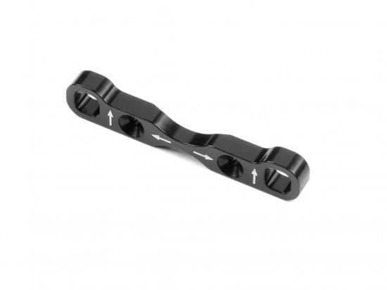 XRay XR363317 Alu lower susp. holder wide for horizontal split bulkhead (hs) - rear-front - XB4 (363317)