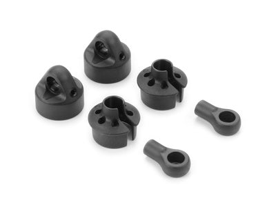 XRay XR368014 Comp. shock cap, spring collar & ball joint - big bore (2) - XB2 (368014)