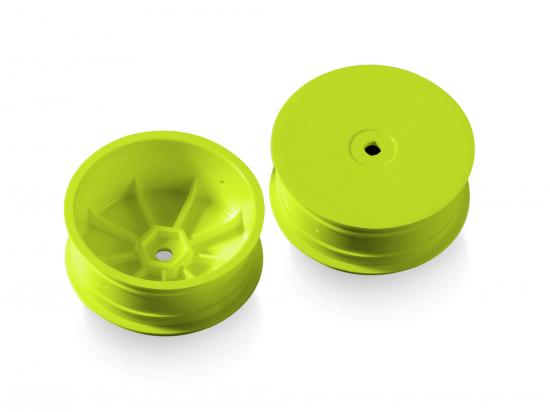 XRay XR369912-Y 4wd front wheel aerodisk with 12mm hex ifmar - yellow - hard (2) - XB4 (369912-Y)