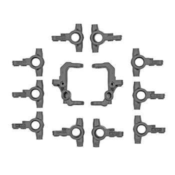 Team Associated AS71214 Rc10B7/T7 V2 Caster & Steering Block Carbon - (71214)