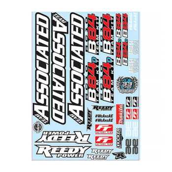 Team Associated AS92553 Rc10B84 Decal Sheet - (92553)