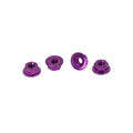 Schumacher CR036 CORE RC - Serrated Alloy M4 Nuts; Violet  pk 4 (CR036)