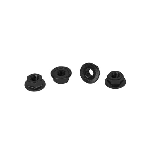 Schumacher CR196 CORE RC - Serrated Alloy M4 Nuts - Black - pk4 (CR196)