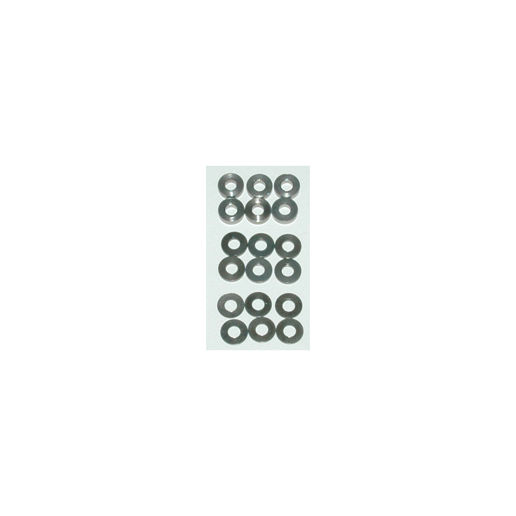Schumacher U3131 SPEED PACK Alloy Spacers - M3x7mm 0.5;1;2mm (pk18) (3131)