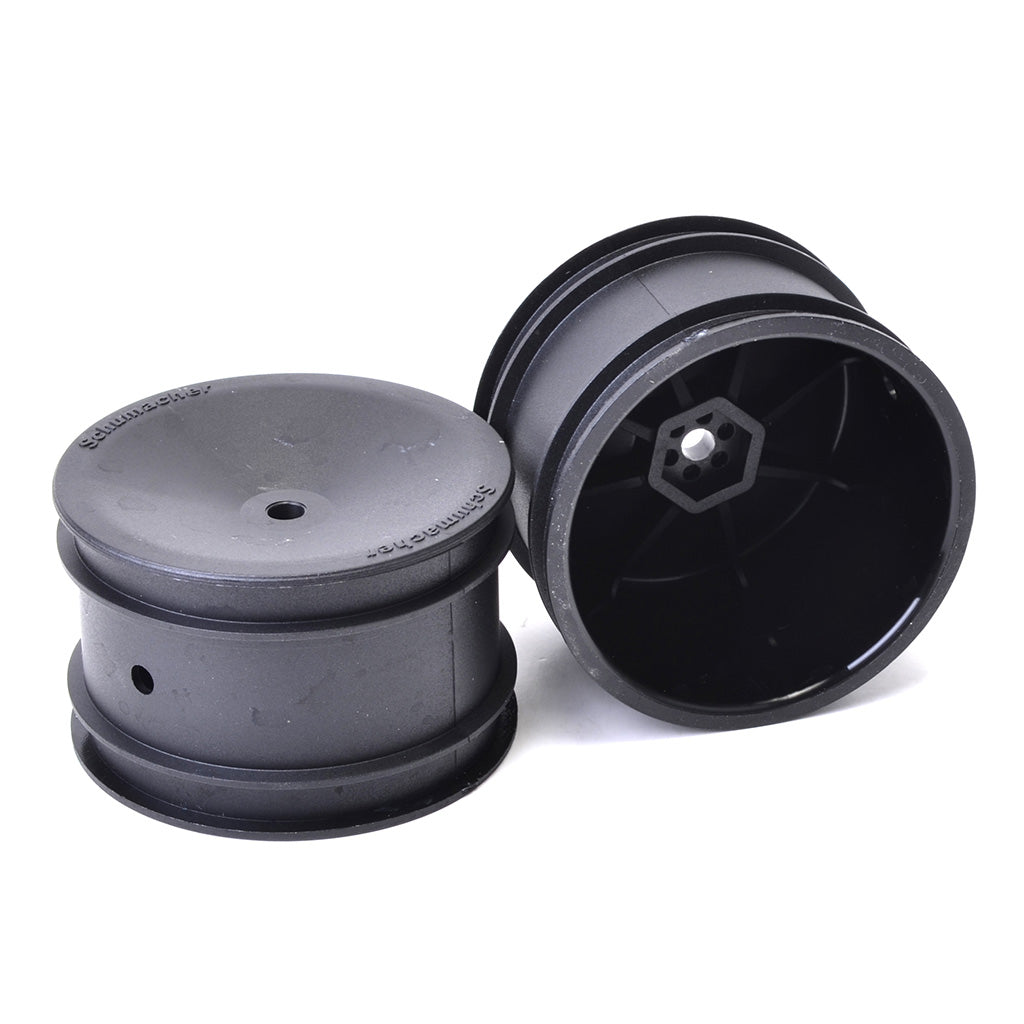 Schumacher U4365 Wheel; Hex Rear - Black - Off Road - pr (4365)