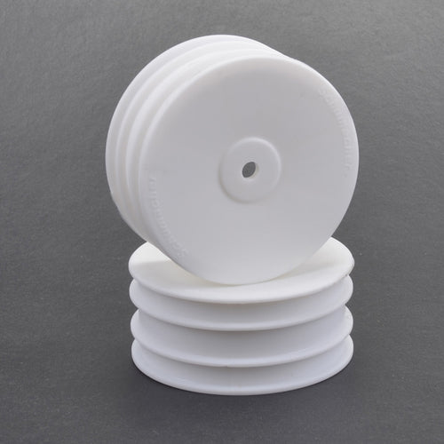 Schumacher U4496 Wheel; Hex Front - White - 4wd - pr (4496)