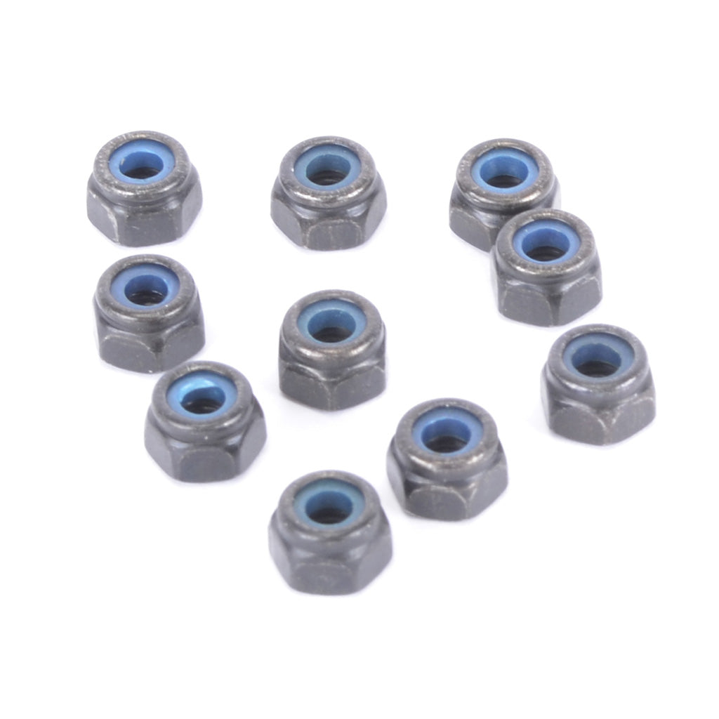 Schumacher U4650 SPEED PACK - M3 Nyloc Nut Steel - Black (10pcs)   (4650)