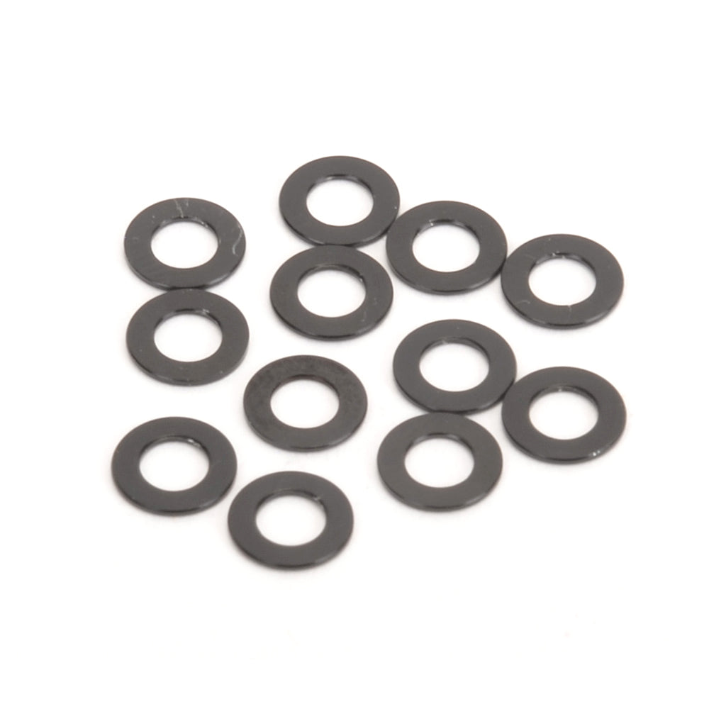 Schumacher U4862 M3 Black Alloy Washers 0.5mm (pk12) (4862)