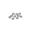 Schumacher U7709 M3 Black Alloy Washers 0.75mm (pk10) (7709)