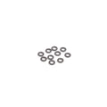 Schumacher U7710 M3 Black Alloy Washers 1.00mm (pk10) (7710)