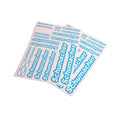Schumacher U8587 Schumacher Decal Sheet - Neon Blue - pk2