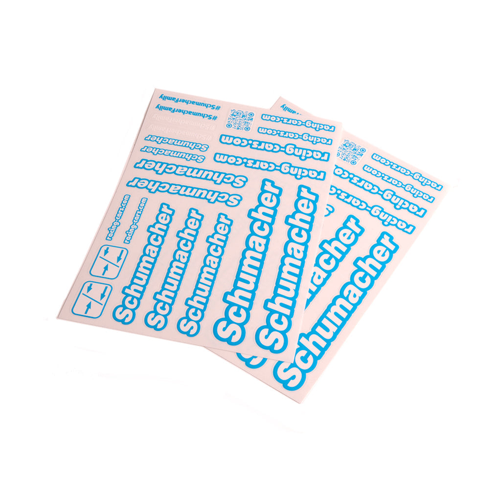 Schumacher U8587 Schumacher Decal Sheet - Neon Blue - pk2